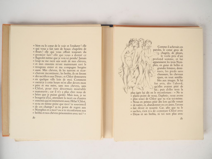 LONGUS. Daphnis et Chloe. Compositions lithographiques originales de S