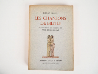 Vente aux enchères LOUYS (Pierre). Les Chansons de Bilitis. Illustrations en couleurs de 