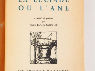 Vente aux enchères LUCIUS DE PATRAS. La Luciade ou l'âne. Traduit et préfacé par Paul-Lou