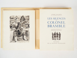 Vente aux enchères MAUROIS (André). Les silences du Colonel Bramble. Eaux-fortes original
