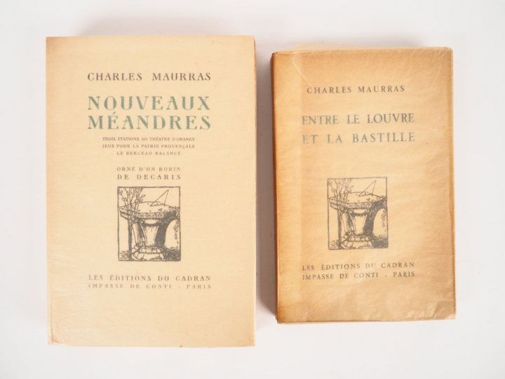 MAURRAS (Charles). Nouveaux méandres. Trois stations au théâtre d'Oran