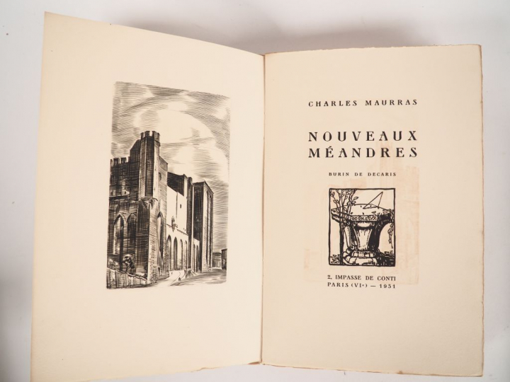 MAURRAS (Charles). Nouveaux méandres. Trois stations au théâtre d'Oran