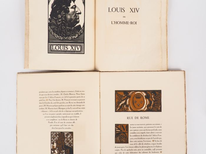 MAURRAS (Charles). Louis XIV ou l'Homme-Roi. Orné de bois dessinés et 