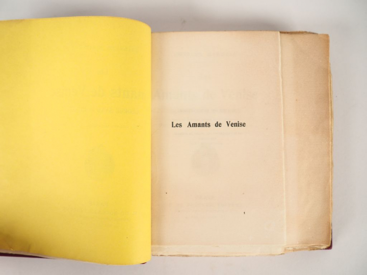 MAURRAS (Charles). Les Amants de Venise. George Sand et Musset. Nouvel