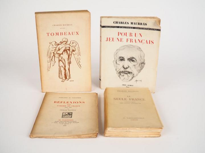 MAURRAS (Charles). Tombeaux. Paris, Nouvelle Librairie de France 1921.