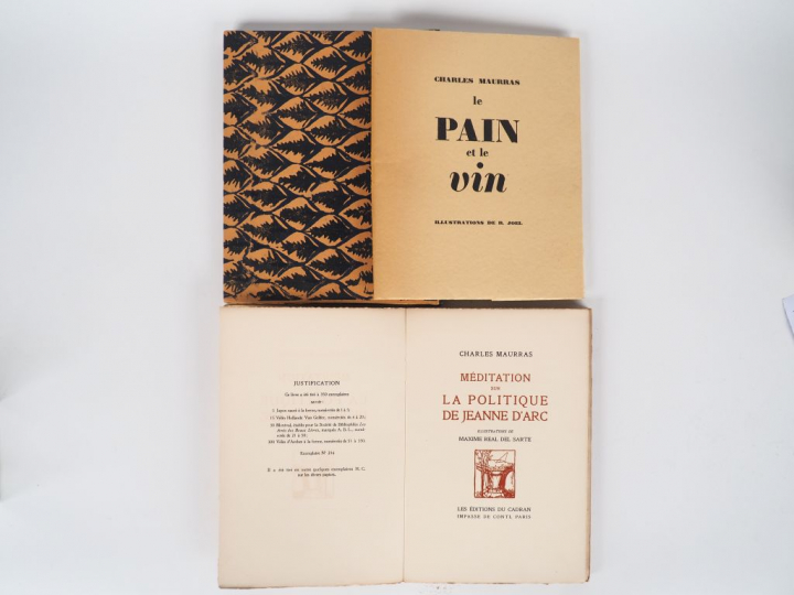 MAURRAS (Charles). Le pain et le Vin. Illustrations de R. Joël. Paris,