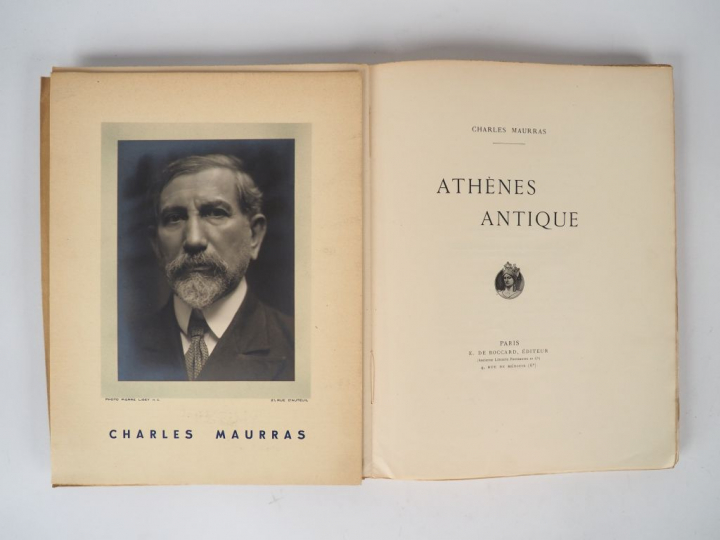 MAURRAS (Charles). Athènes antique. Paris, de Boccard s.d. (1918), gd 