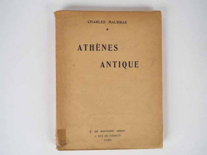 MAURRAS (Charles). Athènes antique. Paris, de Boccard s.d. (1918), gd 