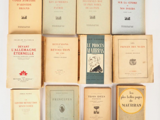 Vente aux enchères MAURRAS (Charles). Pour la Défense Nationale. (I). Sur la Cendre de no