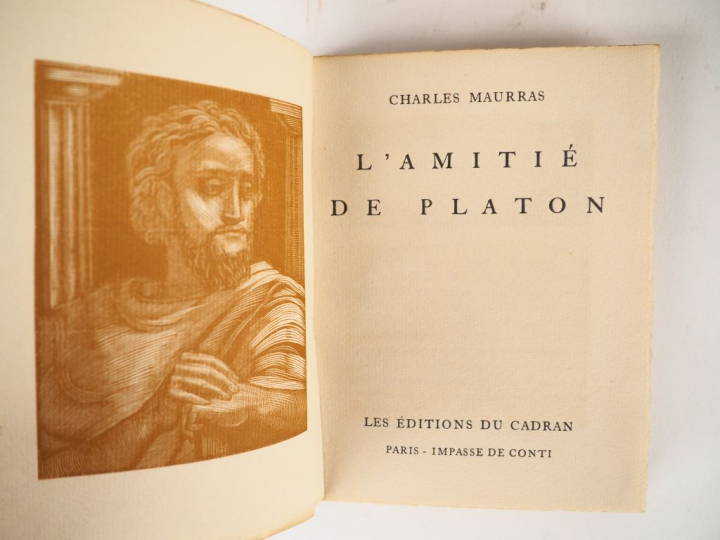 MAURRAS (Charles). Jacques Bainville et Paul Bourget. Bois dessinés et