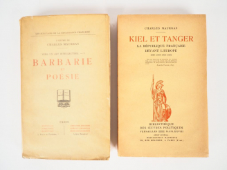 Vente aux enchères MAURRAS (Charles). Kiel et Tanger. La République française devant l'Eu