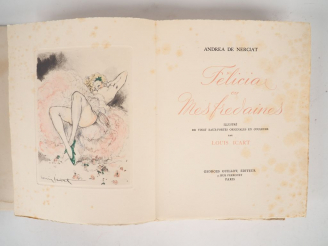 Vente aux enchères NERCIAT (Andrea). Felicia ou mes fredaines, illustré de vingt eaux-for