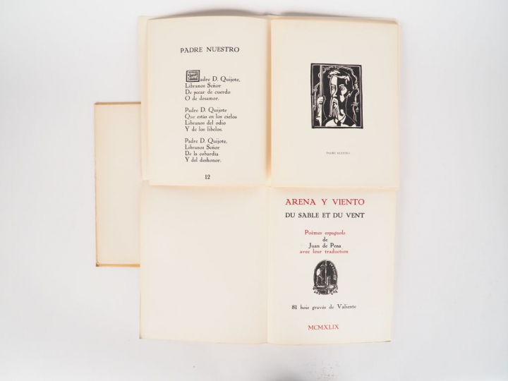 PENA (Juan de). Arena y Viento. Du Sable et du vent. Poëmes espagnols 