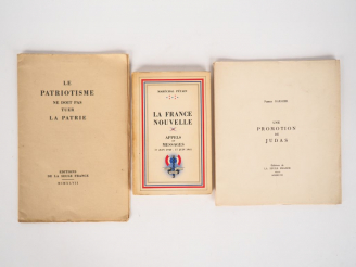 Vente aux enchères PETAIN (Maréchal). La France Nouvelle. Appels et Messages. 17 juin 194