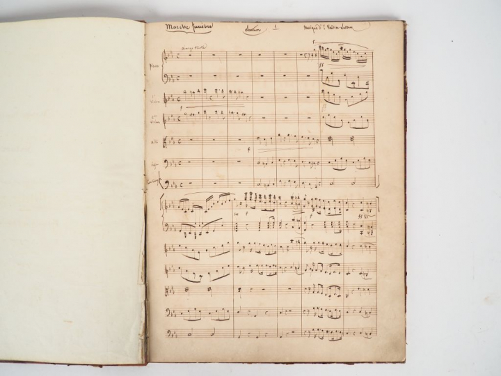 MUSIQUE VERDIER DE LA TOUR (E.) 12 partitions manuscrites originales. 