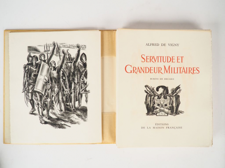 VIGNY (Alfred de). Servitude et grandeur militaires. Burins de DECARIS