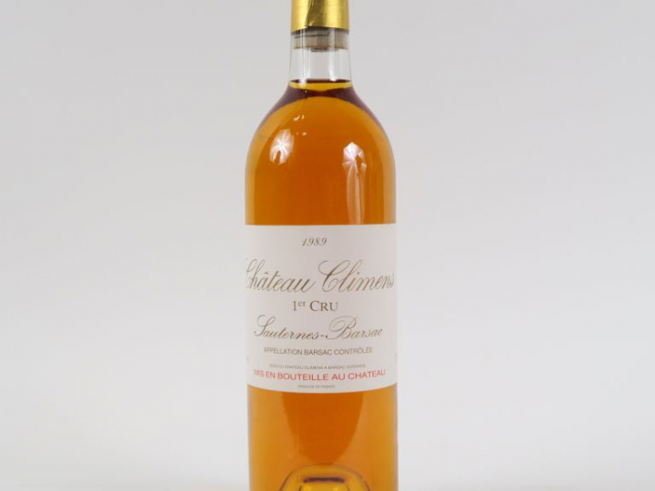 1 BOUTEILLE CHÂTEAU CLIMENS 1er CC SAUTERNES - 1989 - BG