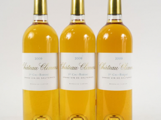 Vente aux enchères 3 BOUTEILLES CHÂTEAU CLIMENS 1er CC SAUTERNES - 2009