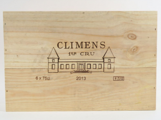 Vente aux enchères 6 BOUTEILLES CHÂTEAU CLIMENS 1er CC SAUTERNES - 2013 - CBO