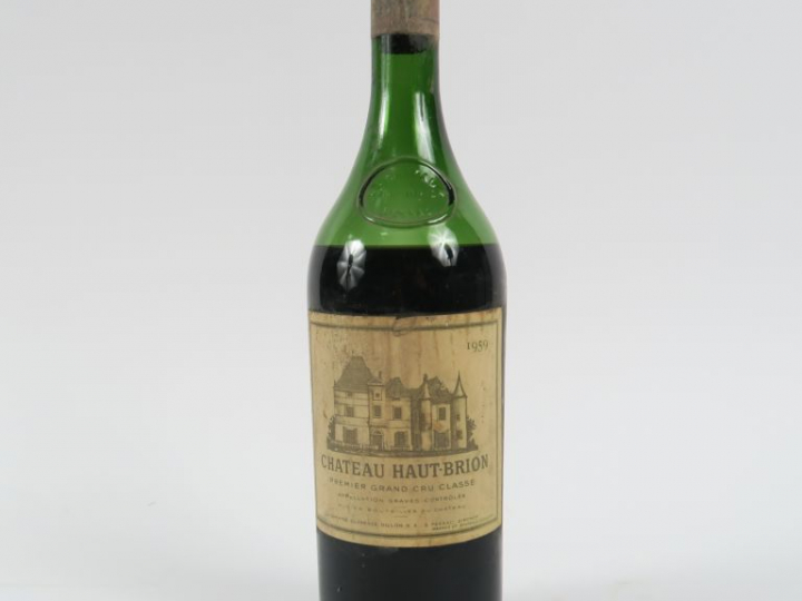 1 BOUTEILLE CHÂTEAU HAUT BRION 1er GCC GRAVES - 1959 - 8 CM/CAPSULE AB