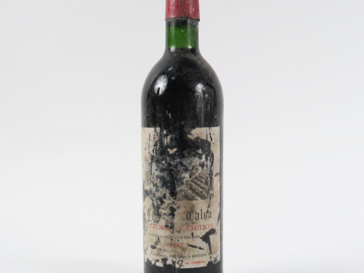 1 BOUTEILLE CHÂTEAU CALON ST GEORGES ST EMILION - 1962 - BG/ETA
