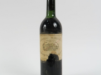 Vente aux enchères 1 BOUTEILLE CHÂTEAU MARGAUX 1er GCC MARGAUX - 1963 - LB/EA/SANS CAPSUL