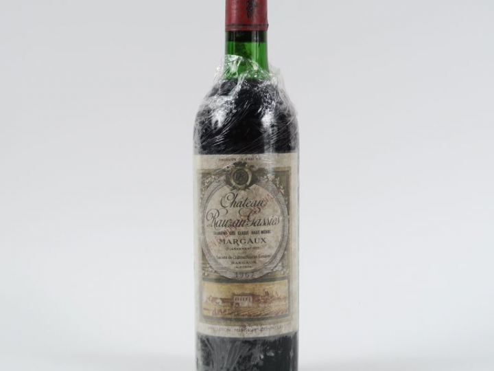 1 BOUTEILLE CHÂTEAU RAUZAN GASSIES GCC MARGAUX - 1967 - LB/EF