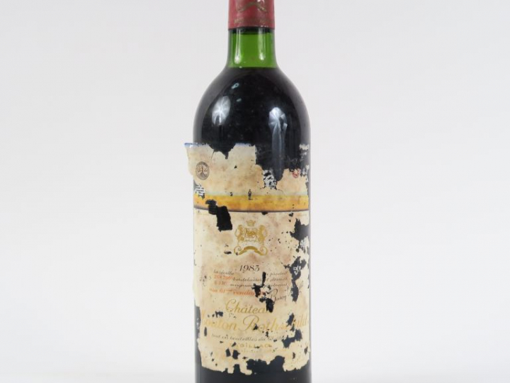 1 BOUTEILLE CHÂTEAU MOUTON ROTHSCHILD 1er GCC PAUILLAC - 1983 - BG/ETA