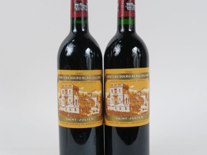 2 BOUTEILLES CHÂTEAU DUCRU BEAUCAILLOU GCC ST JULIEN - 1985