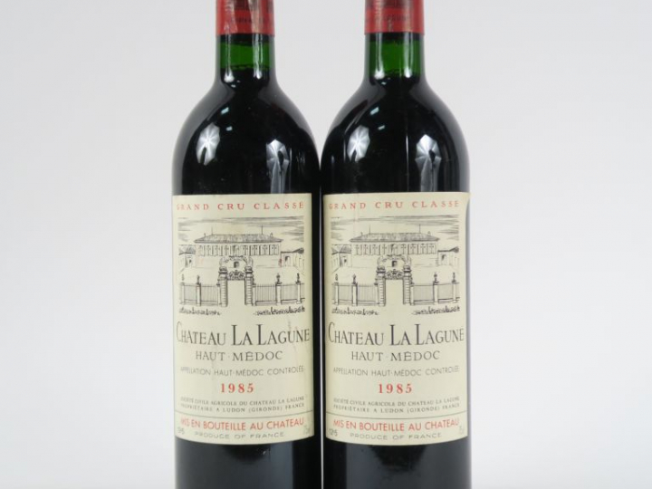 2 BOUTEILLES CHÂTEAU LA LAGUNE GGC HAUT MEDOC - 1985 - BG
