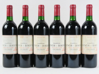 Vente aux enchères 6 BOUTEILLES CHÂTEAU LYNCH BAGES GCC PAUILLAC - 1986 - BG