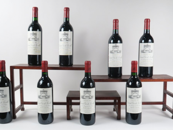 8 BOUTEILLES CHÂTEAU LEOVILLE LAS CASES GCC ST JULIEN - 1989