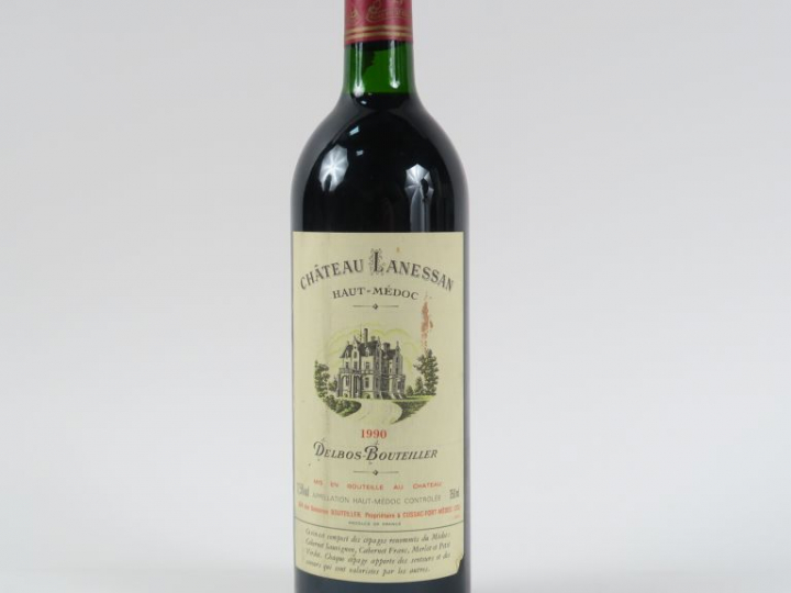 1 BOUTEILLE CHÂTEAU LANESSAN HAUT MEDOC - 1990 - BG