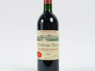 Vente aux enchères 1 BOUTEILLE CHÂTEAU PAVIE 1er GCC ST EMILION - 1992 - BG