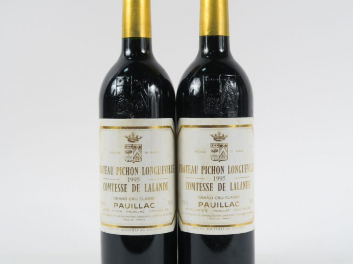2 BOUTEILLLES CHÂTEAU PICHON LONGUEVILLE COMTESSE DE LALANDE GCC PAUIL