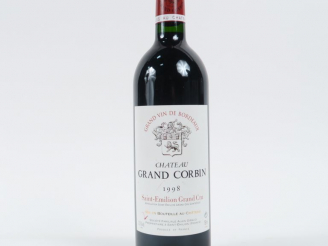 Vente aux enchères 1 BOUTEILLE CHÂTEAU GRAND CORBIN GCC ST EMILION - 1998