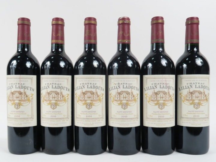 6 BOUTEILLES CHÂTEAU LILIAN LADOUYS ST ESTEPHE - 2000