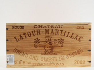 Vente aux enchères 6 BOUTEILLES CHÂTEAU LATOUR MARTILLAC GCC GRAVES - 2002
