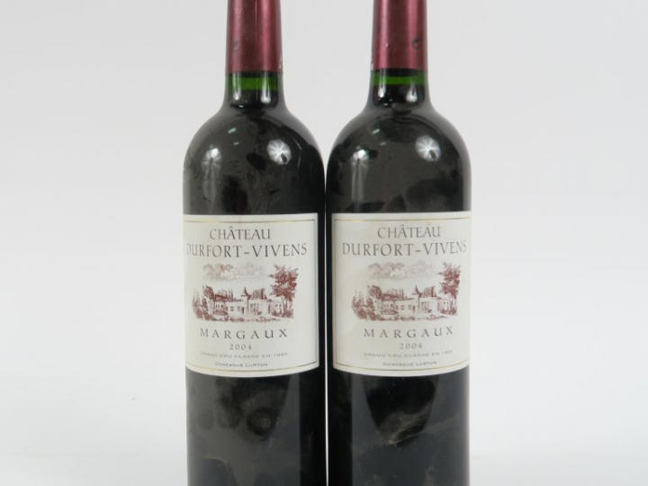 2 BOUTEILLES CHÂTEAU DUFORT VIVENS GCC MARGAUX - 2004