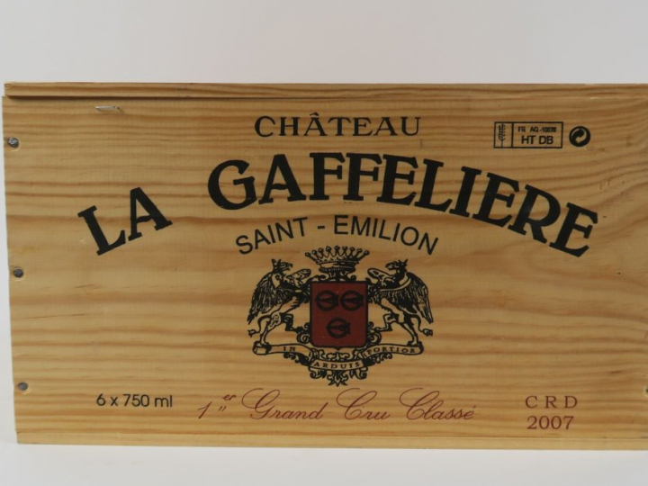 6 BOUTEILLES CHÂTEAU LA GAFFELIERE 1er GCC ST EMILION - 2007 - CBO
