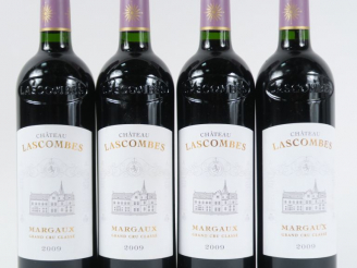 Vente aux enchères 4 BOUTEILLES CHÂTEAU LASCOMBES GCC MARGAUX - 2009