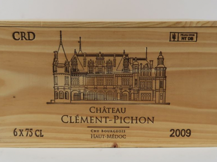 6 BOUTEILLES CHÂTEAU CLEMENT PICHON CB HAUT MEDOC - 2009 - CBO