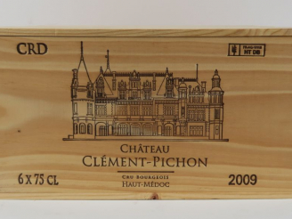 Vente aux enchères 6 BOUTEILLES CHÂTEAU CLEMENT PICHON CB HAUT MEDOC - 2009 - CBO