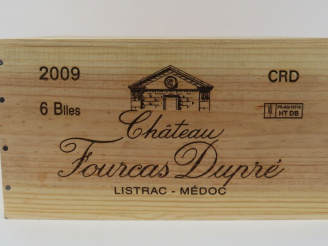 Vente aux enchères 6 BOUTEILLES CHÂTEAU FOURCAS DUPRE LISTRAC - 2009 - CBO