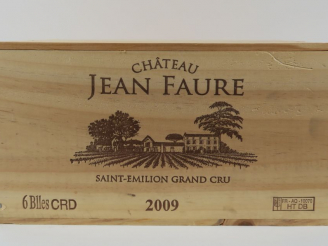 Vente aux enchères 6 BOUTEILLES CHÂTEAU JEAN FAURE GC ST EMILION - 2009 - CBO