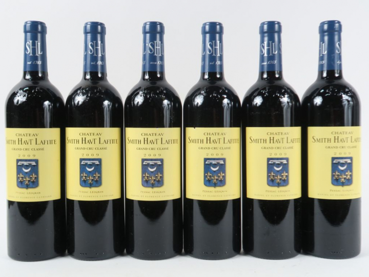 6 BOUTEILLES CHÂTEAU SMITH HAUT LAFITTE GCC GRAVES - 2009 - 100/100 PA