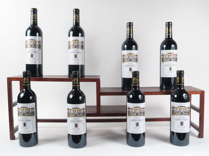 8 BOUTEILLES CHÂTEAU LEOVILLE BARTON GCC ST JULIEN - 2009