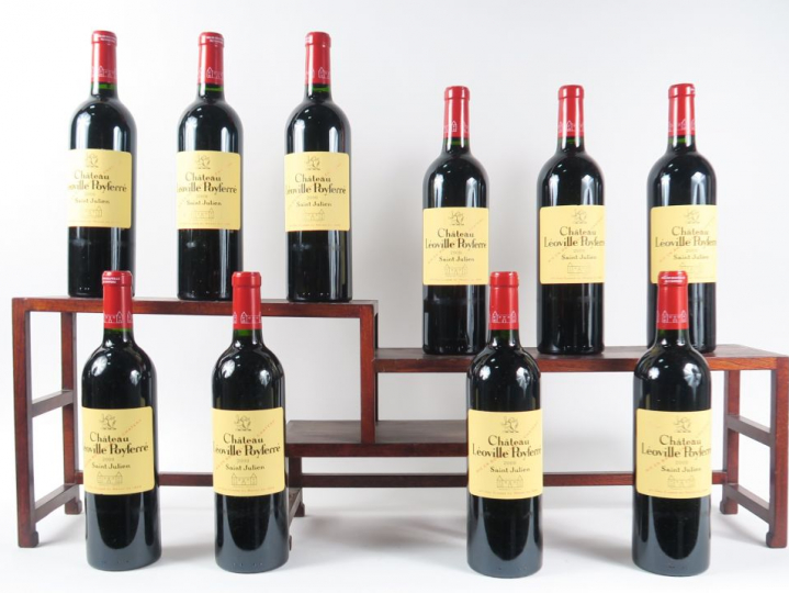 10 BOUTEILLES CHÂTEAU LEOVILLE POYFERRE GCC ST JULIEN - 2009