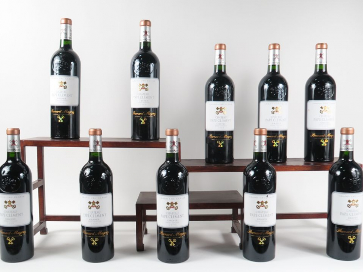 10 BOUTEILLES CHÂTEAU PAPE CLEMENT GCC GRAVES - 2009