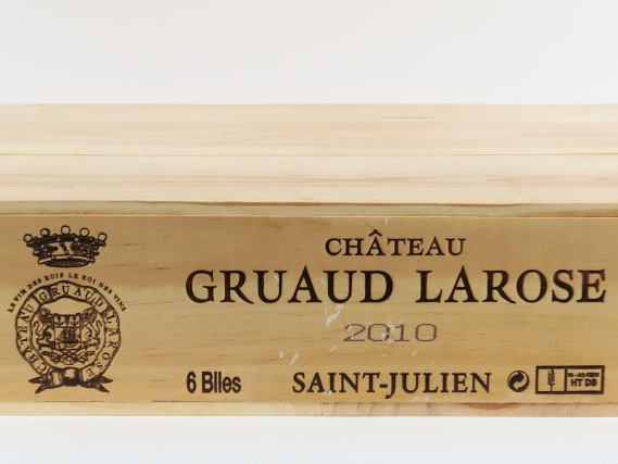 6 BOUTEILLES CHÂTEAU GRUAUD LAROSE GCC ST JULIEN - 2010 - CBO